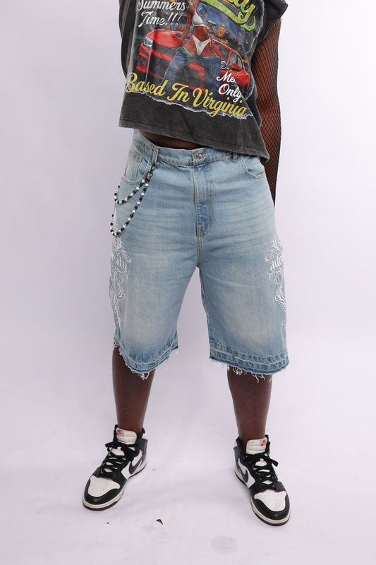 ADVERITY SIGNATURE DENIM JORTS