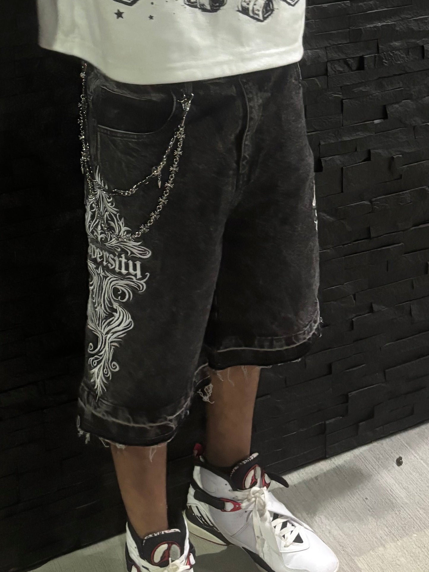 ADVERITY SIGNATURE DENIM JORTS