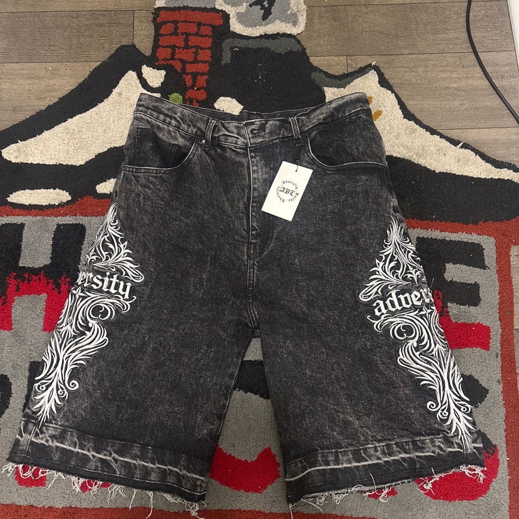 ADVERITY SIGNATURE DENIM JORTS